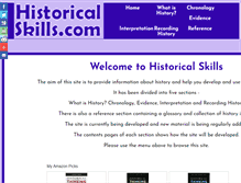 Tablet Screenshot of historicalskills.com